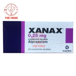 Xanax 0.25 mg - Thuốc điều trị lo âu trầm cảm hiệu quả