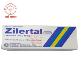 Zilertal Tablet - Cetirizin dihydrochloride 10mg Korean Drug