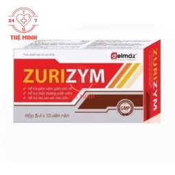 Zurizym Dolexphar - Hỗ trợ giảm viêm, giảm phù nề