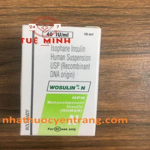 Wosulin n 40 iu/ml chính hãng bán tại nhà thuốc Tuệ Minh